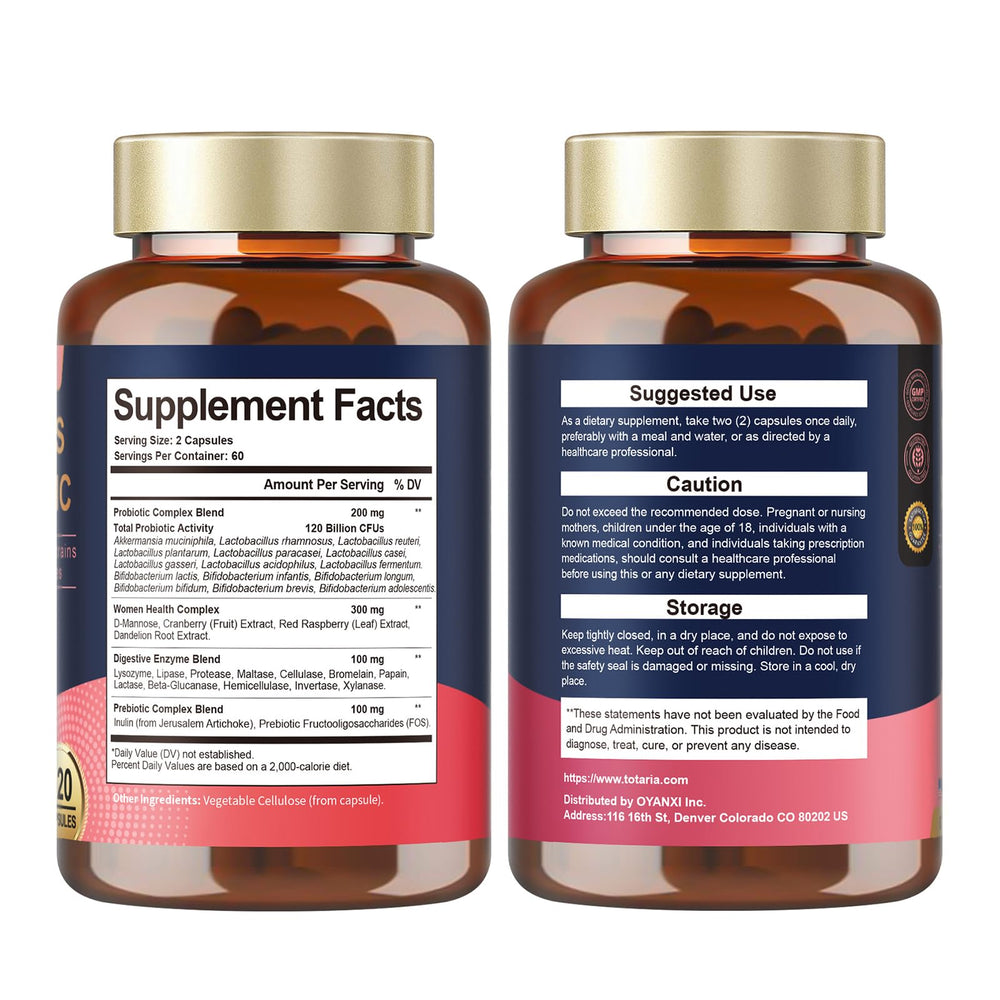 Totaria 2-pack box—moisture-proof storage note for potency