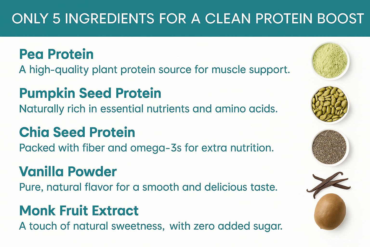 TOZZY Vegan Pea Protein Vanilla mixing glass demonstrates easy shake preparation.