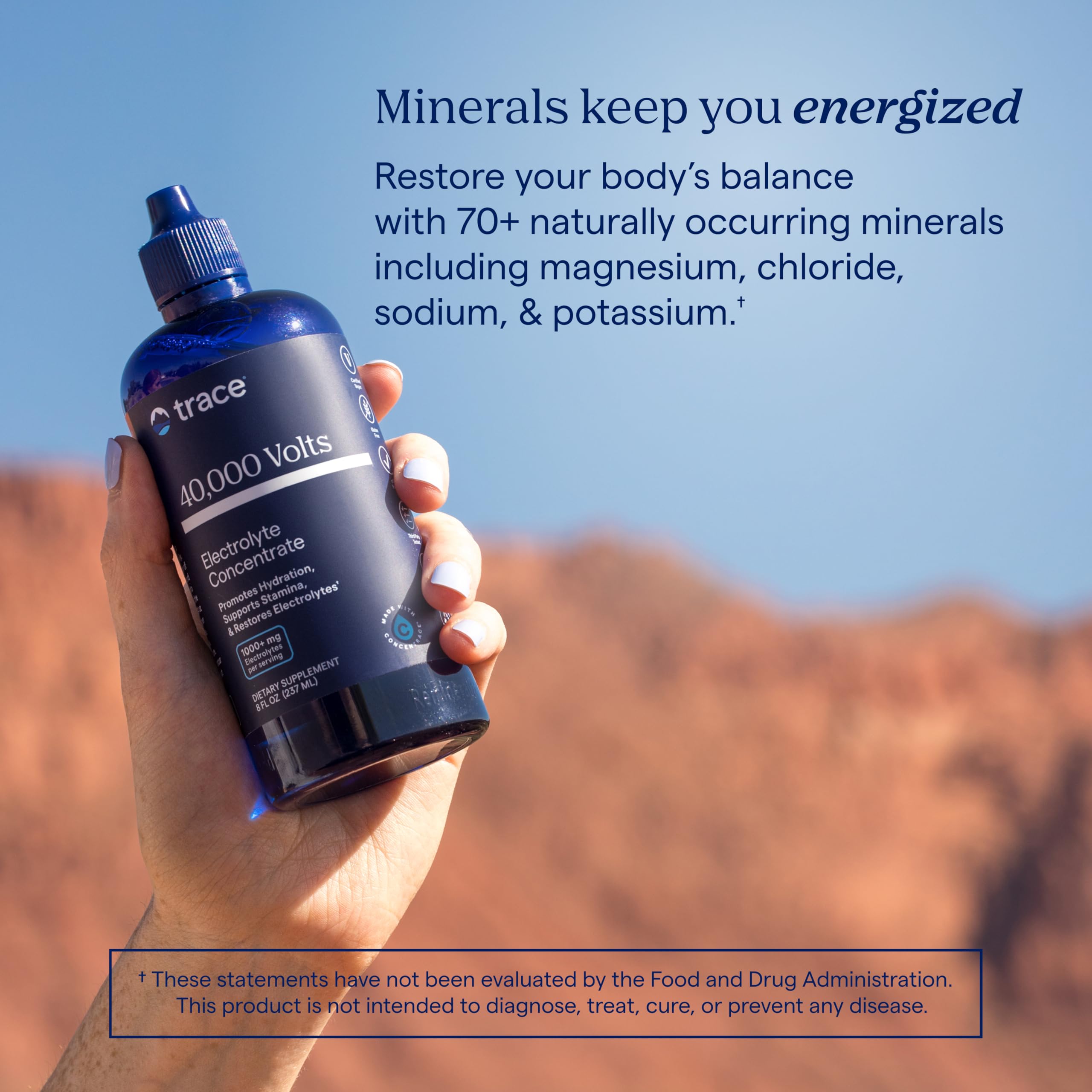 Trace Minerals 40,000 Volts USA-sourced minerals in concentrate form