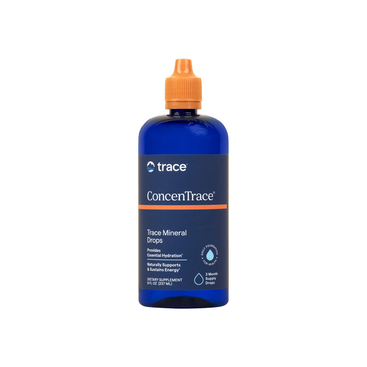 Trace Minerals ConcenTrace bottle with drops for easy remineralization in water