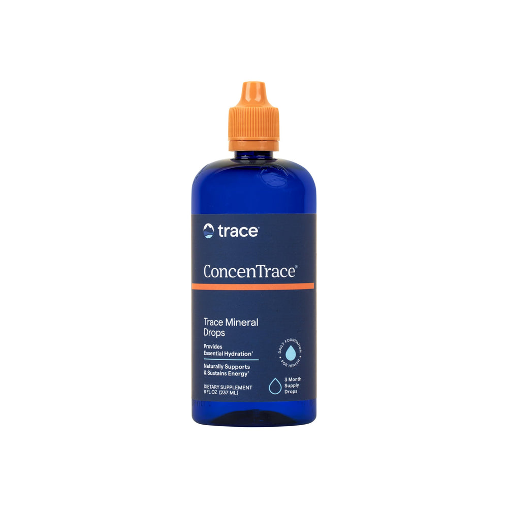 Trace Minerals ConcenTrace bottle with drops for easy remineralization in water