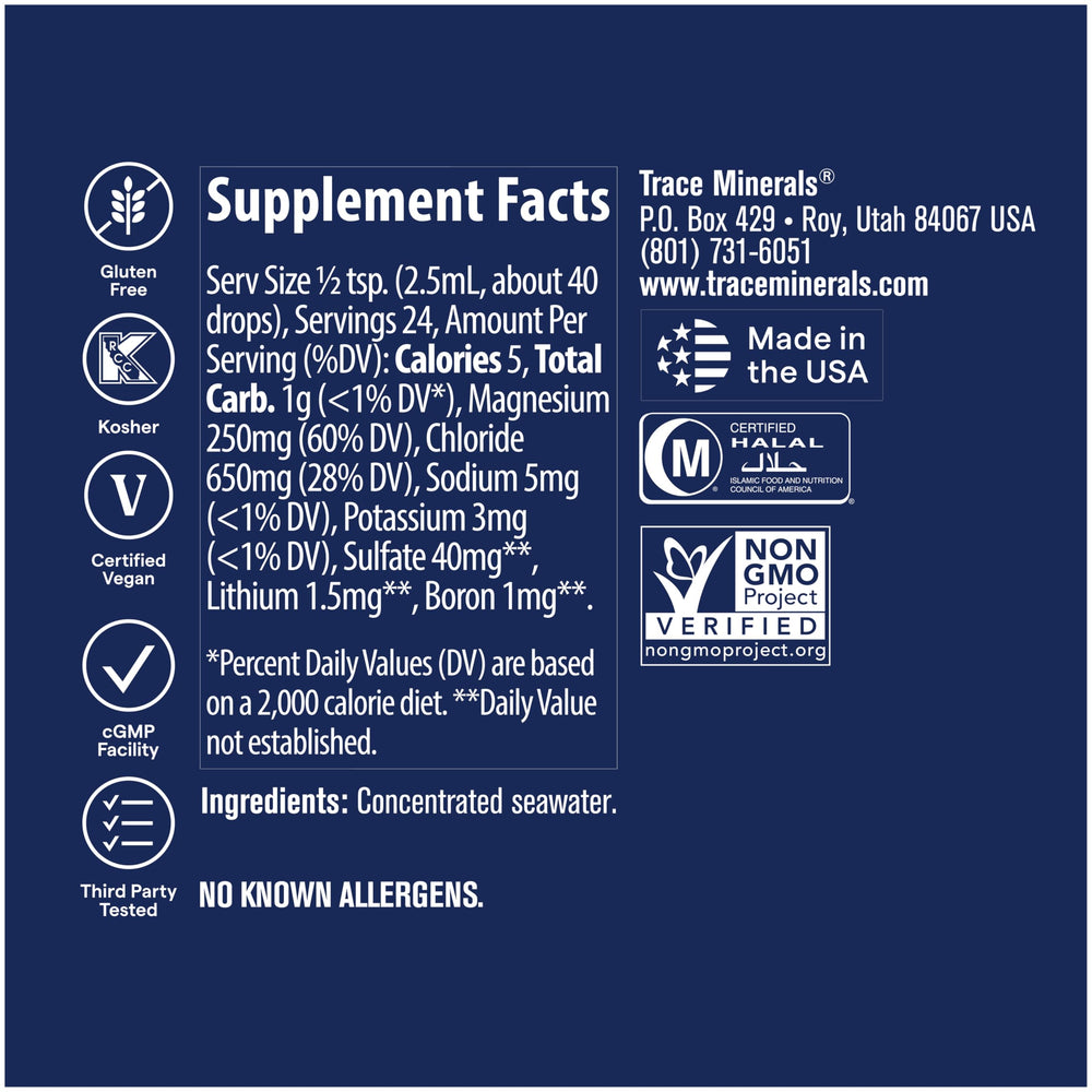 Sustainably harvested USA source for ConcenTrace minerals.