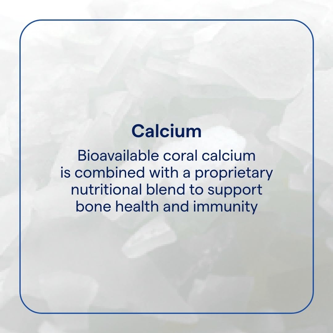 Trace Minerals Coral Calcium capsules closeup, easy-to-swallow mineral support