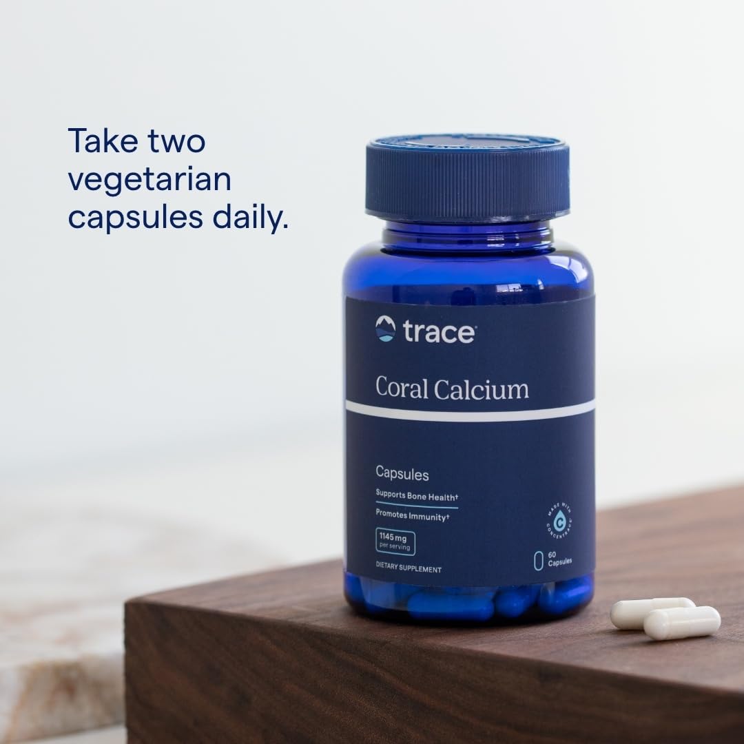 Trace Minerals Coral Calcium daily dose spoon suggests simple regimen