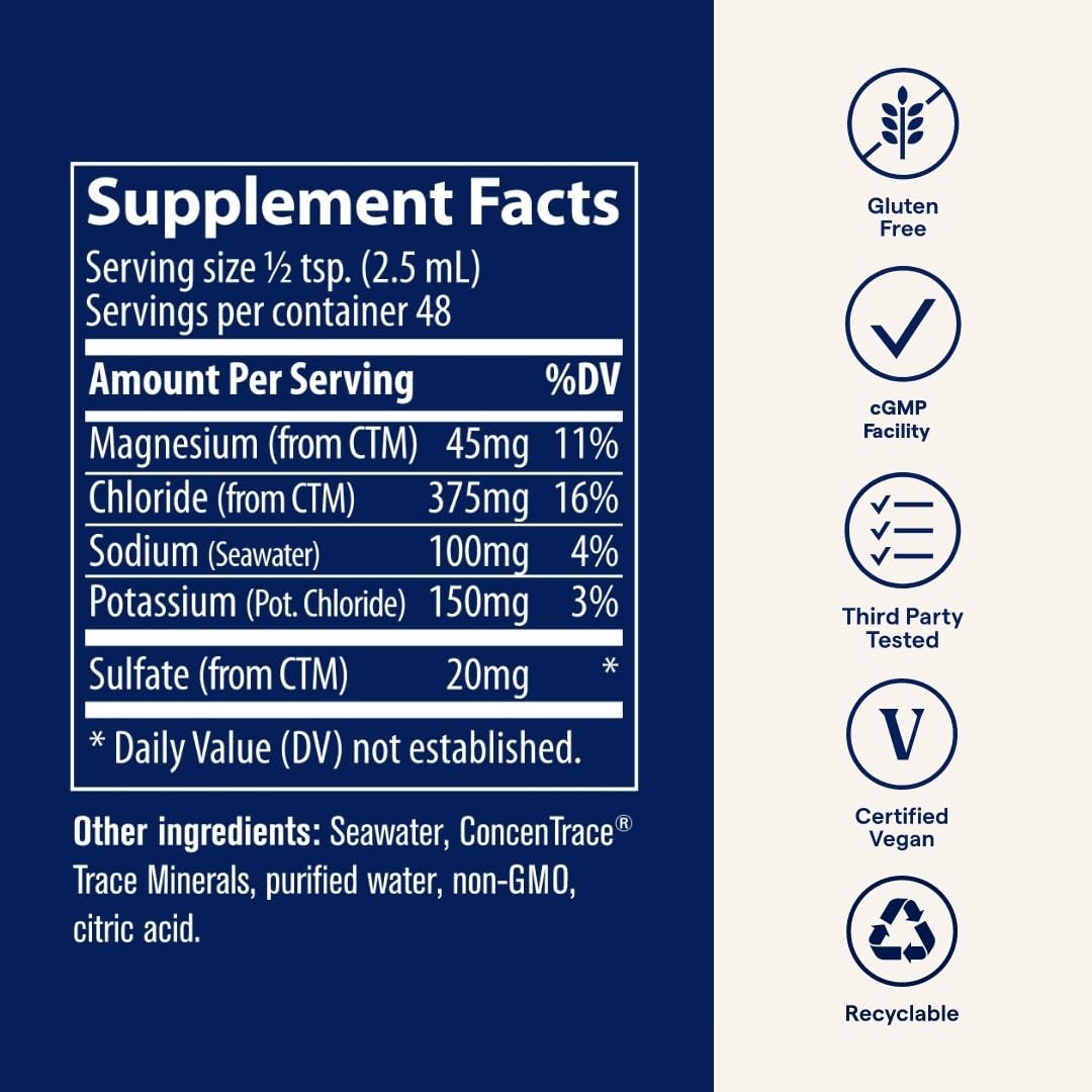 Trace Minerals Endure packaging and label emphasizing sustainable mineral sourcing