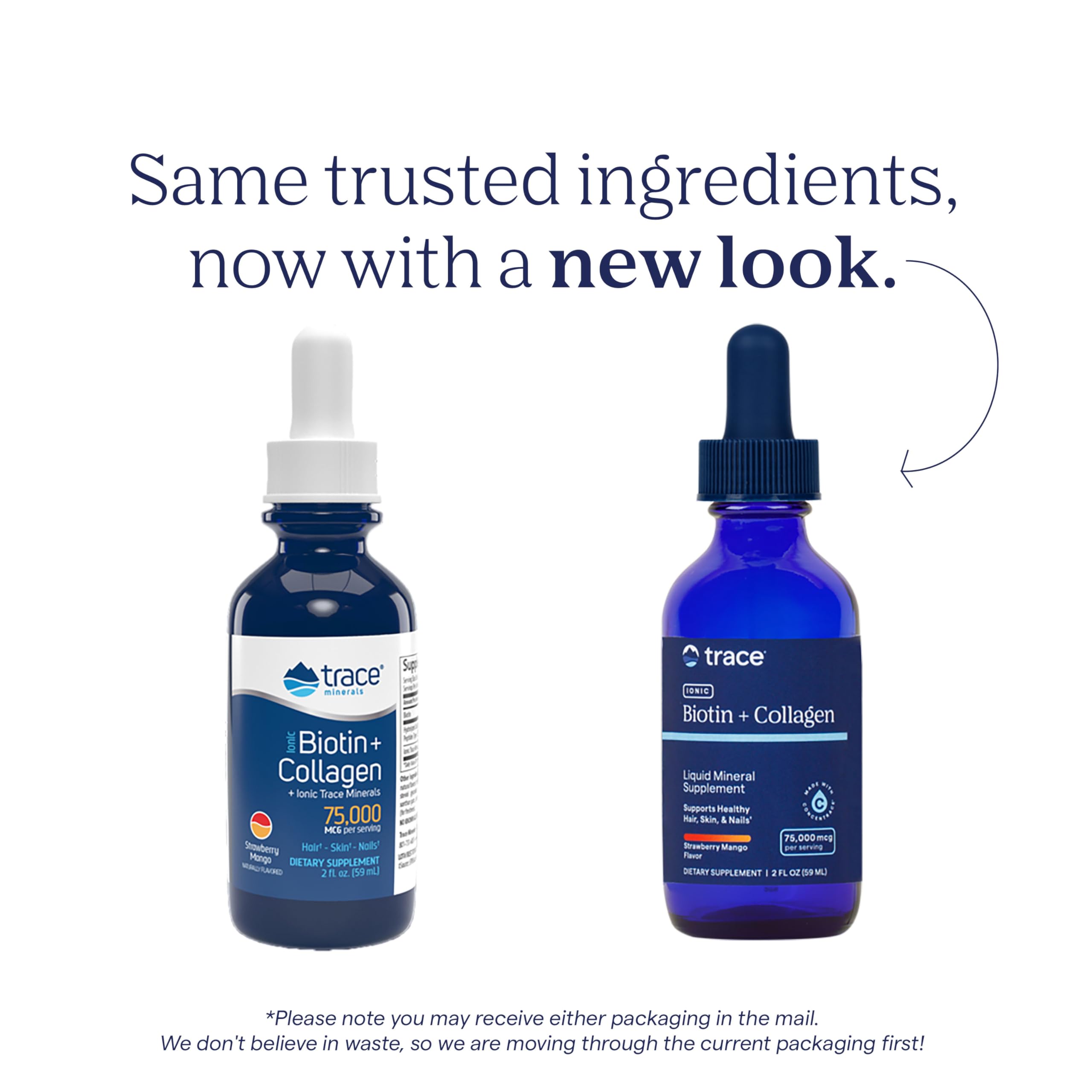 Strawberry mango flavored Trace Minerals liquid close-up suggests tasty supplementation