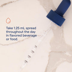 Trace Minerals Ionic Boron liquid being mixed into a drink for convenient use.