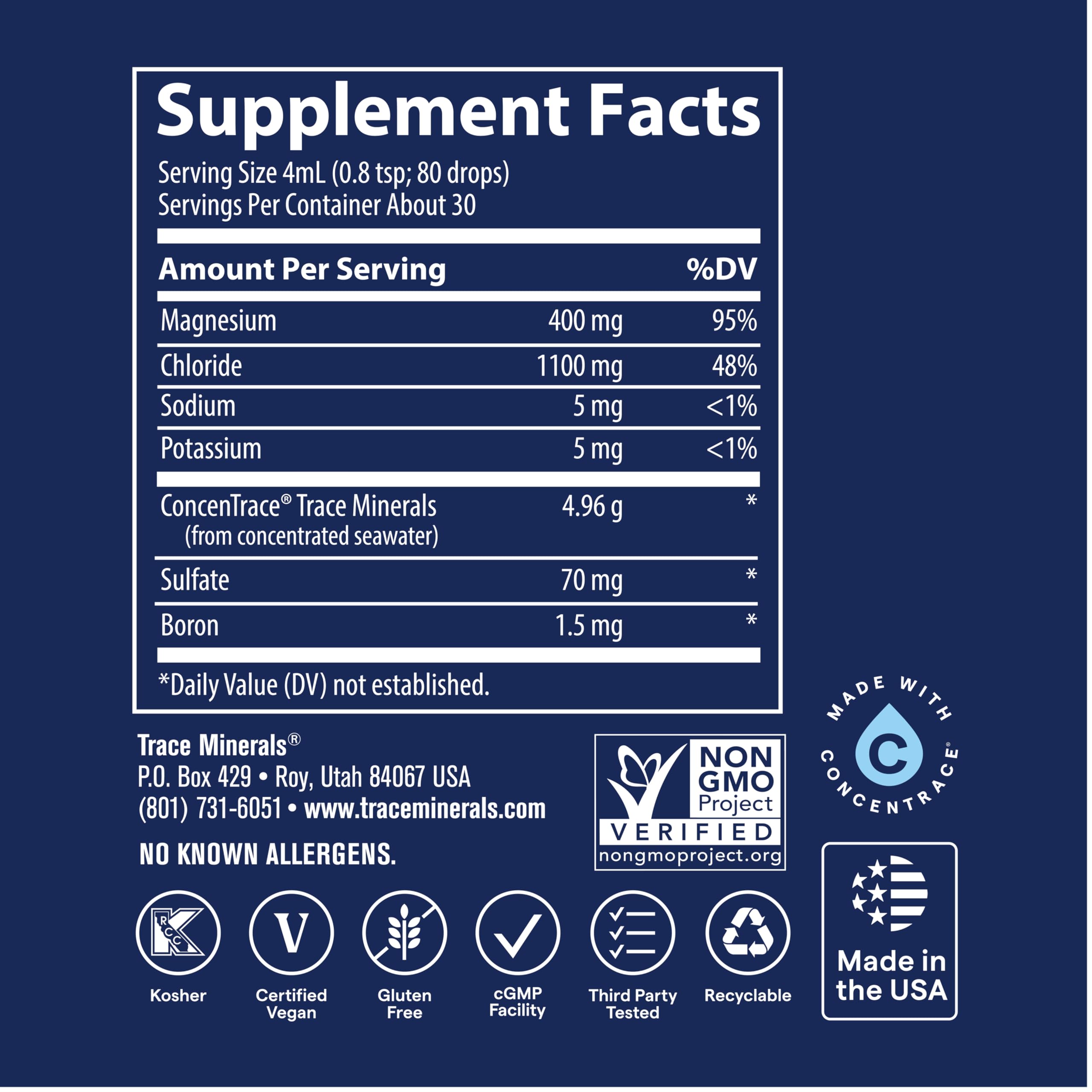 Trace Minerals Ionic Magnesium travel-size bottle ready for on-the-go use