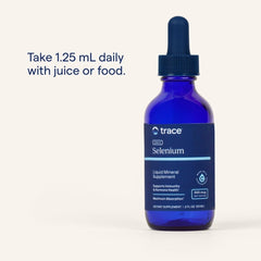 Trace Minerals Ionic Selenium ingredient list reveals ConcenTrace minerals for quality