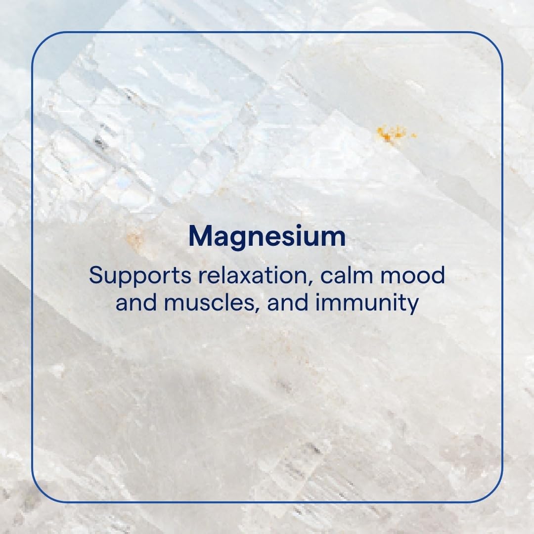Close-up of magnesium chewables wafers for daily use.