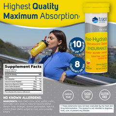 Max-Hydrate Endurance served in a glass with citrus flavor and fizz.