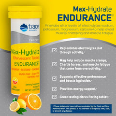Compact tube packaging of Max-Hydrate Endurance for on-the-go hydration.