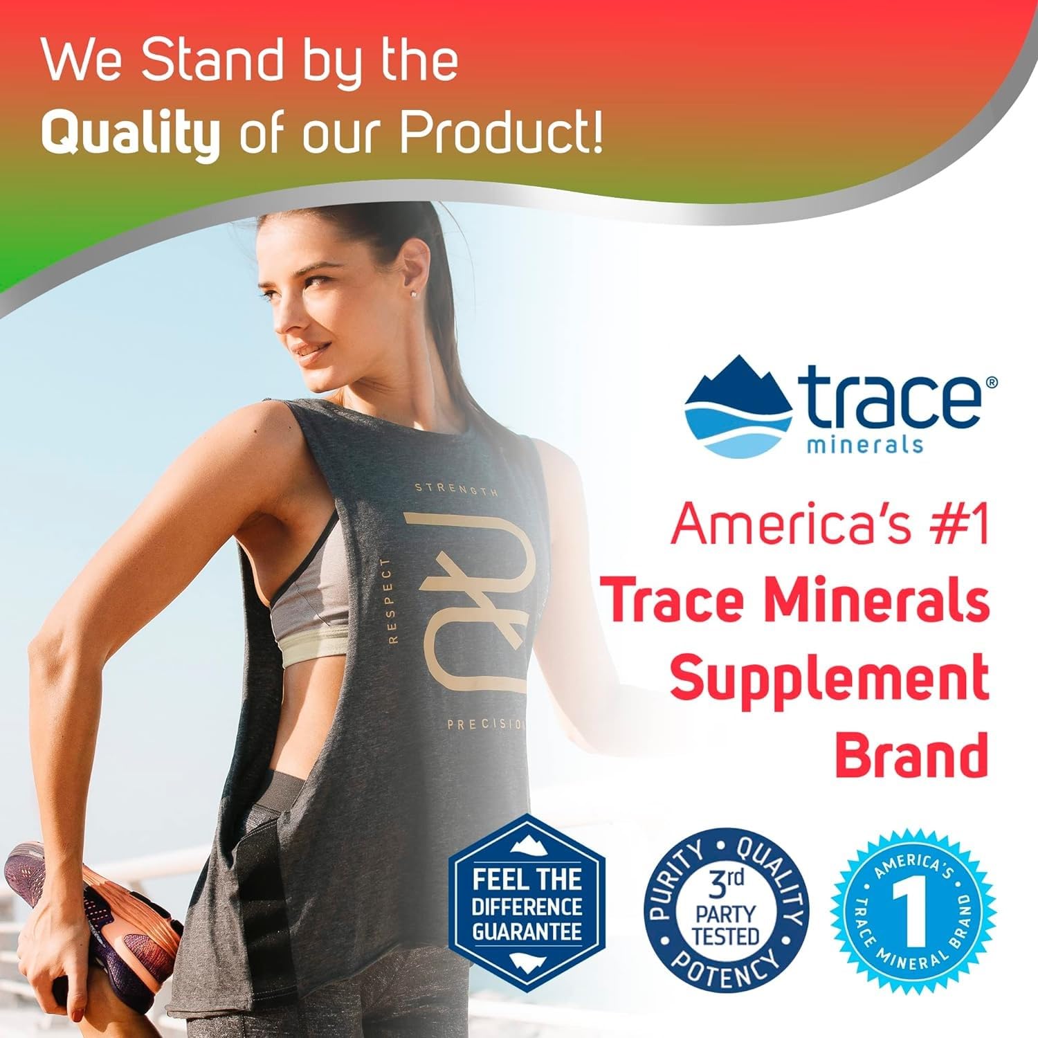 Trace Minerals NAC Powder label and packaging showcase natural watermelon taste.