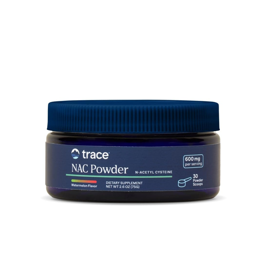 Trace Minerals NAC Powder tub ready for daily wellness routine.
