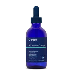 Trace Minerals NO! Muscle Cramps bottle pour shows easy dosing for steady hydration