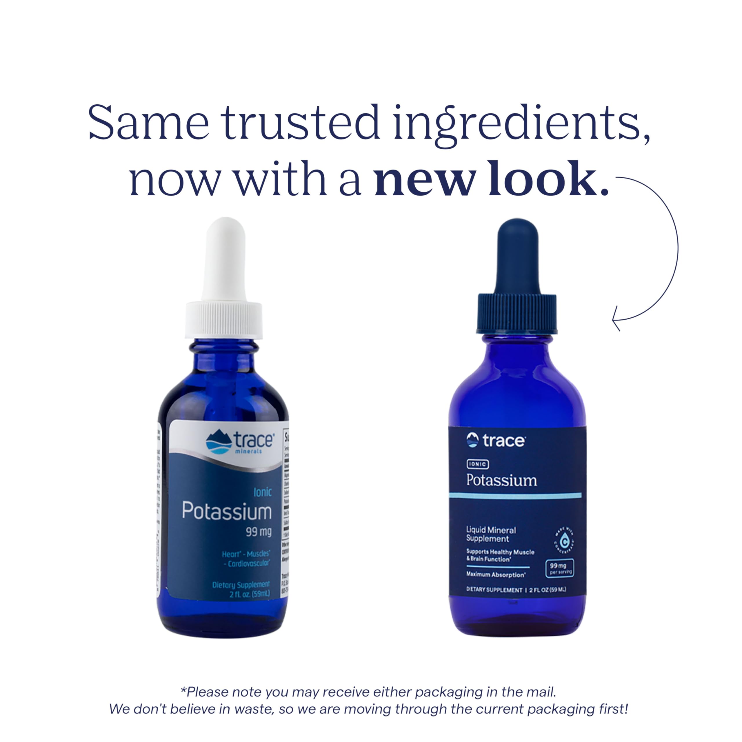 Trace Minerals Potasio Ionic: dosis diaria fácil de mezclar en agua