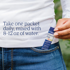 Trace Minerals Power Pak canister label highlighting USA-sourced minerals and trace minerals.