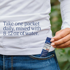 Trace Minerals Power Pak label closeup highlights vitamin C and trace mineral content