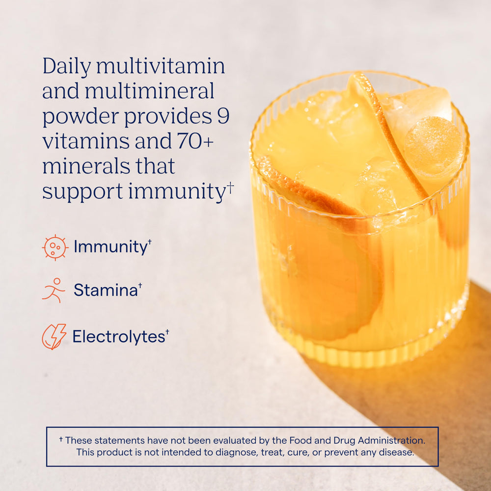 Trace Minerals Power Pak orange blast canister with convenient daily mineral mix