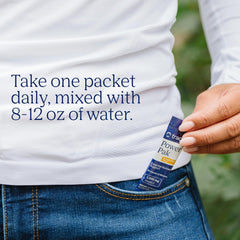 Trace Minerals Power Pak orange blast canister on a shelf for easy access.