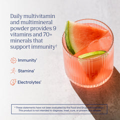 Trace Minerals Power Pak packet label front showing mineral blend and vitamin C.