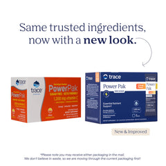 Trace Minerals Power Pak powder dissolving in water for a refreshing citrus flavor.