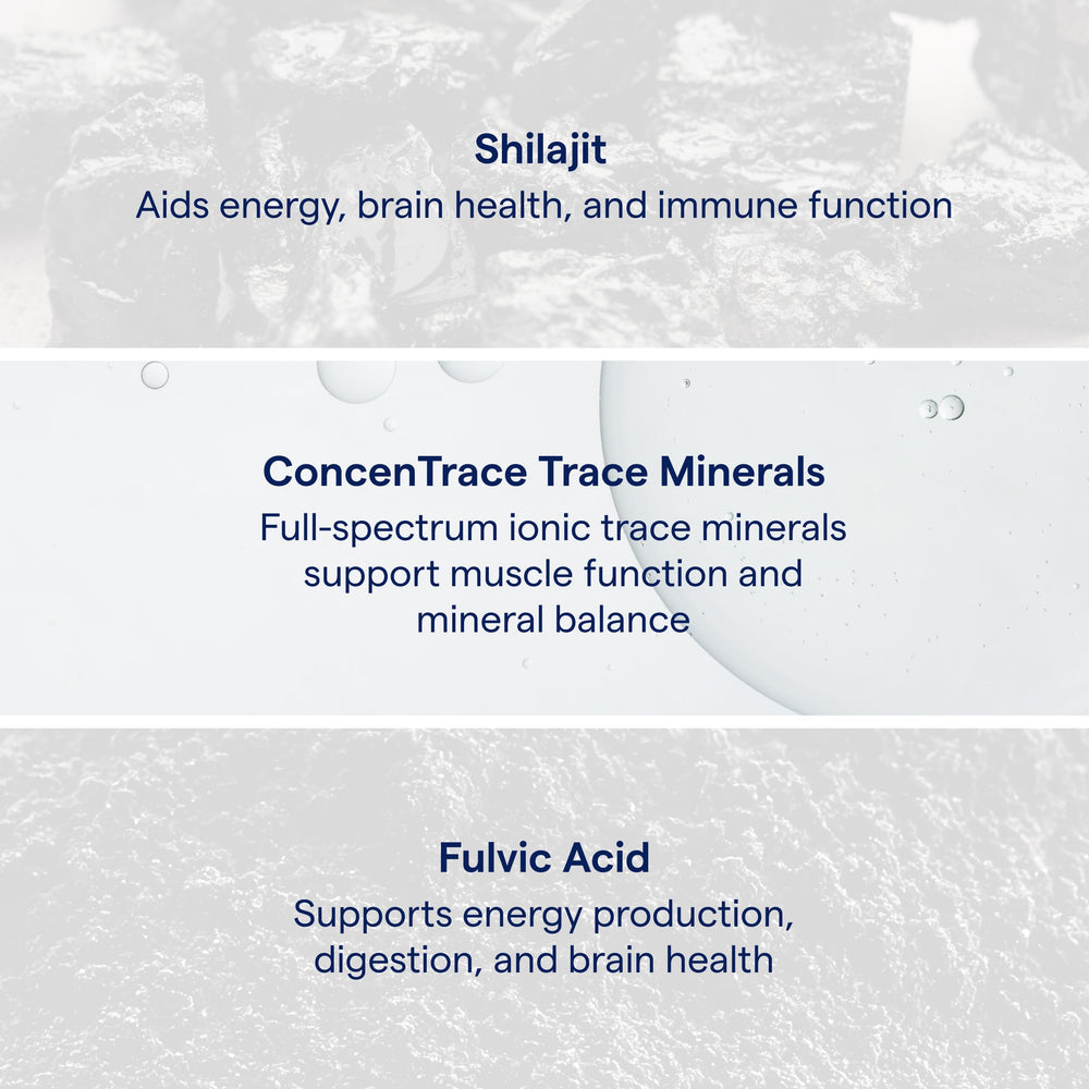 Trace Minerals Shilajit Honey Sticks tea-dissolve on spoon for digestive-friendly use