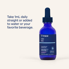 Trace Minerals suggested-use dropper for easy precise daily dosing.