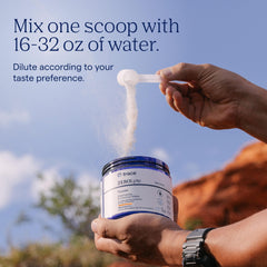 Trace Minerals ZeroLyte orange flavor dissolution illustrating rapid mixing in water