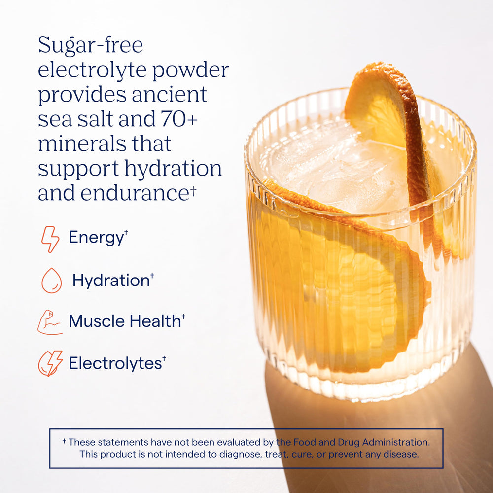 Trace Minerals ZeroLyte powder dissolving in water for mineral delivery and hydration.