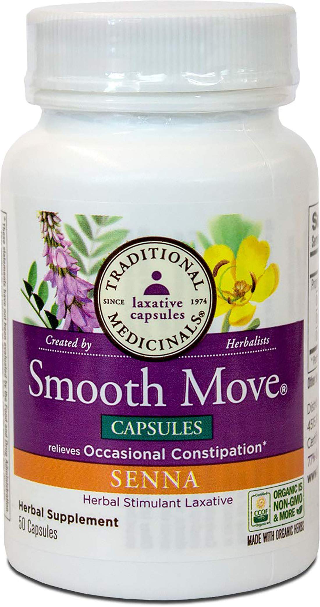 Capsules close-up of Smooth Move emphasizing absence of colors or sweeteners