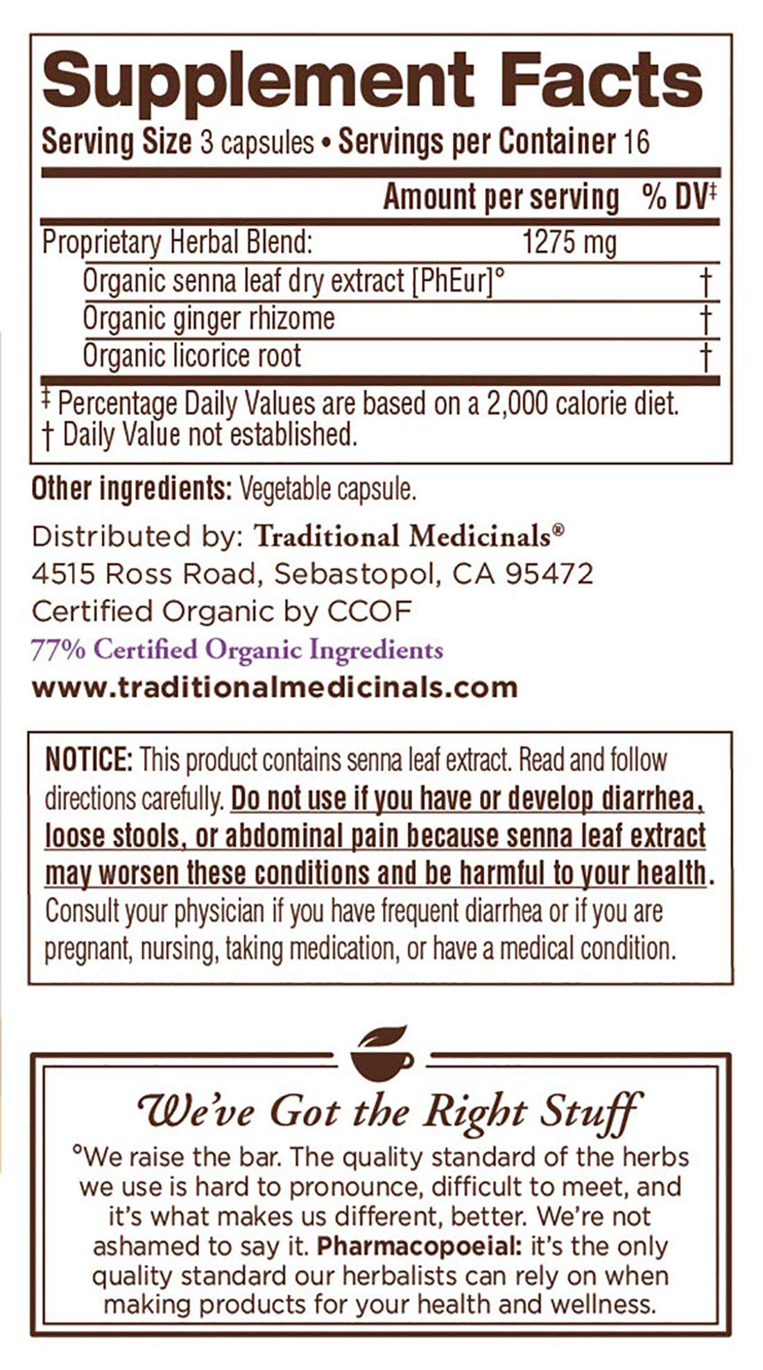 Two Smooth Move capsules displayed to indicate serving size