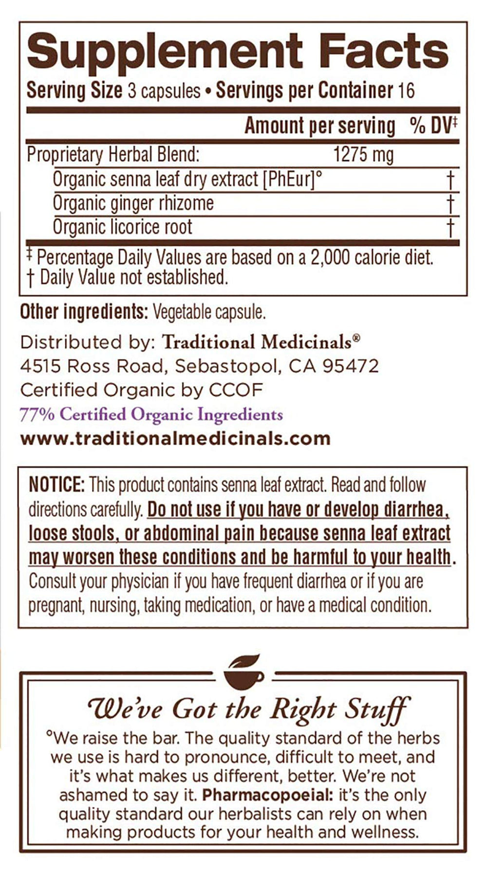 Two Smooth Move capsules displayed to indicate serving size