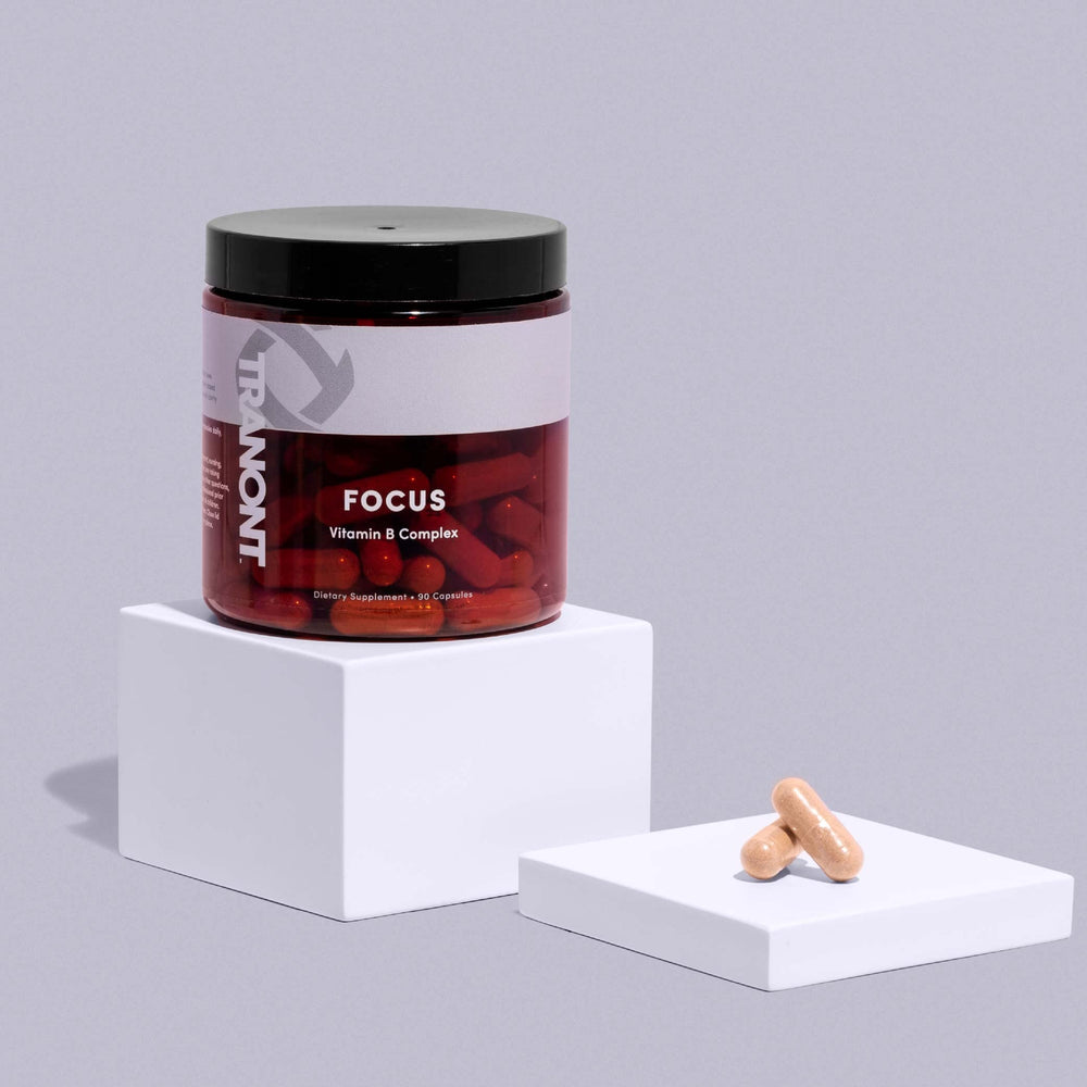 Tranont Focus lifestyle scene conveys energy and focus throughout the day
