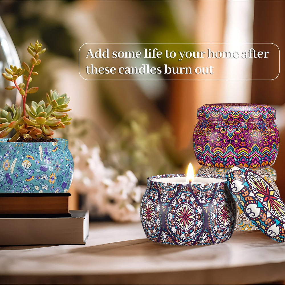 TranquilBliss reusable jar design after burning doubles as stylish decor