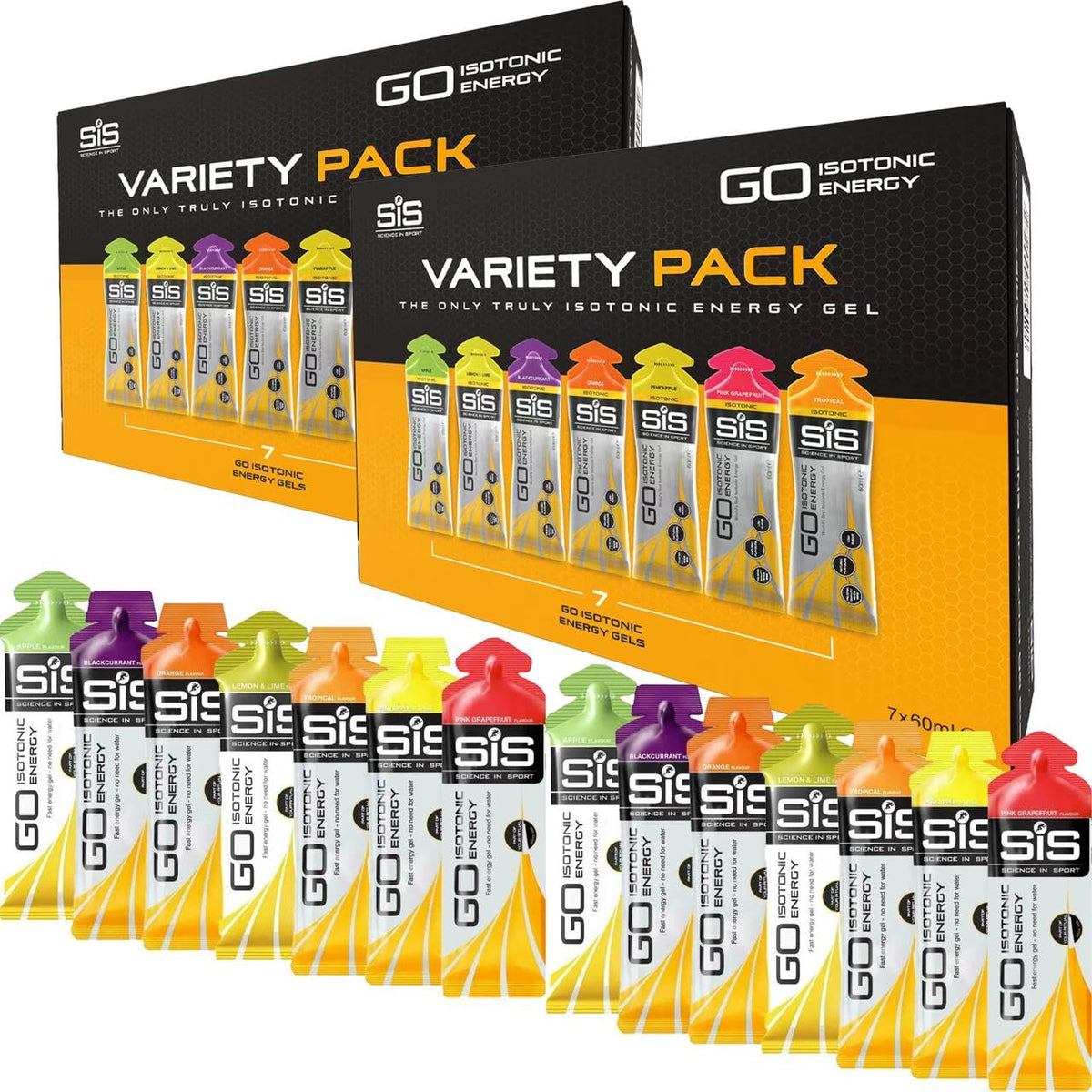 TransAtlantic Treasures SIS orange pack image showing isotonic energy gel for steady running