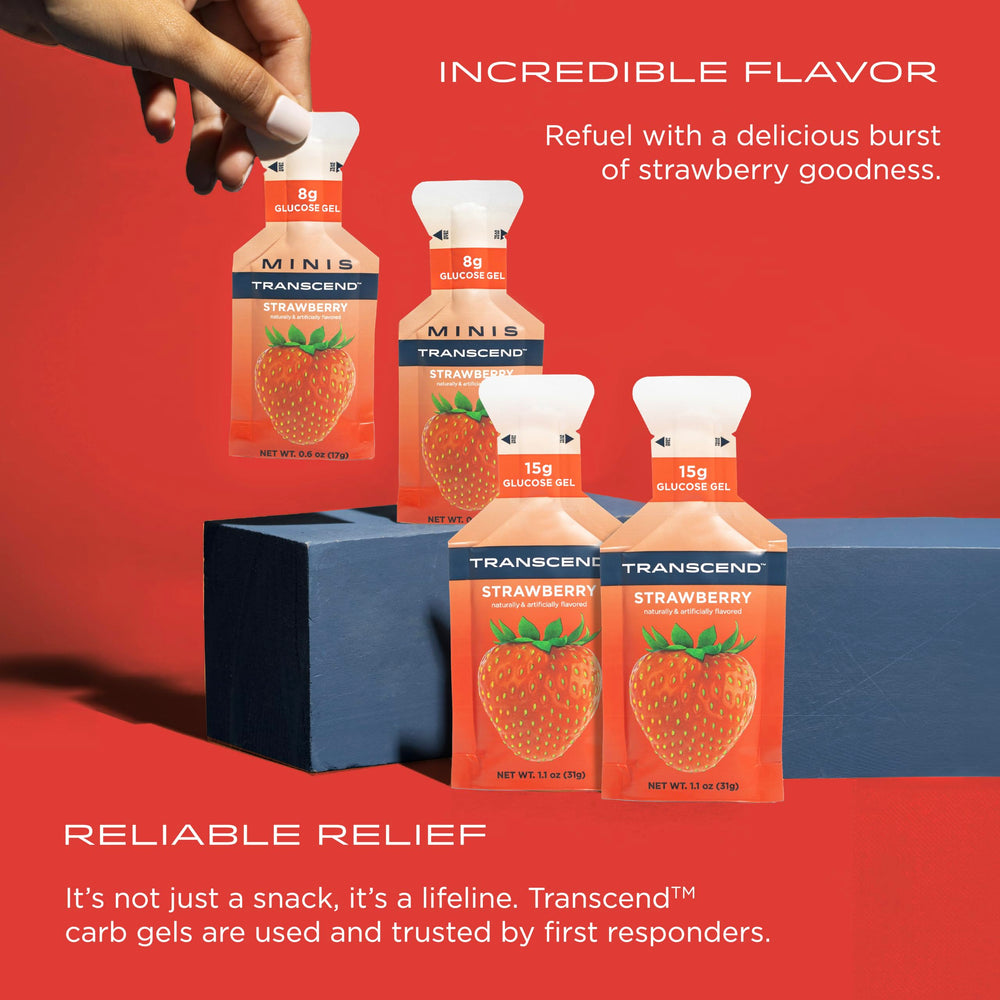 On-the-go use of Transcend energy gel during a run