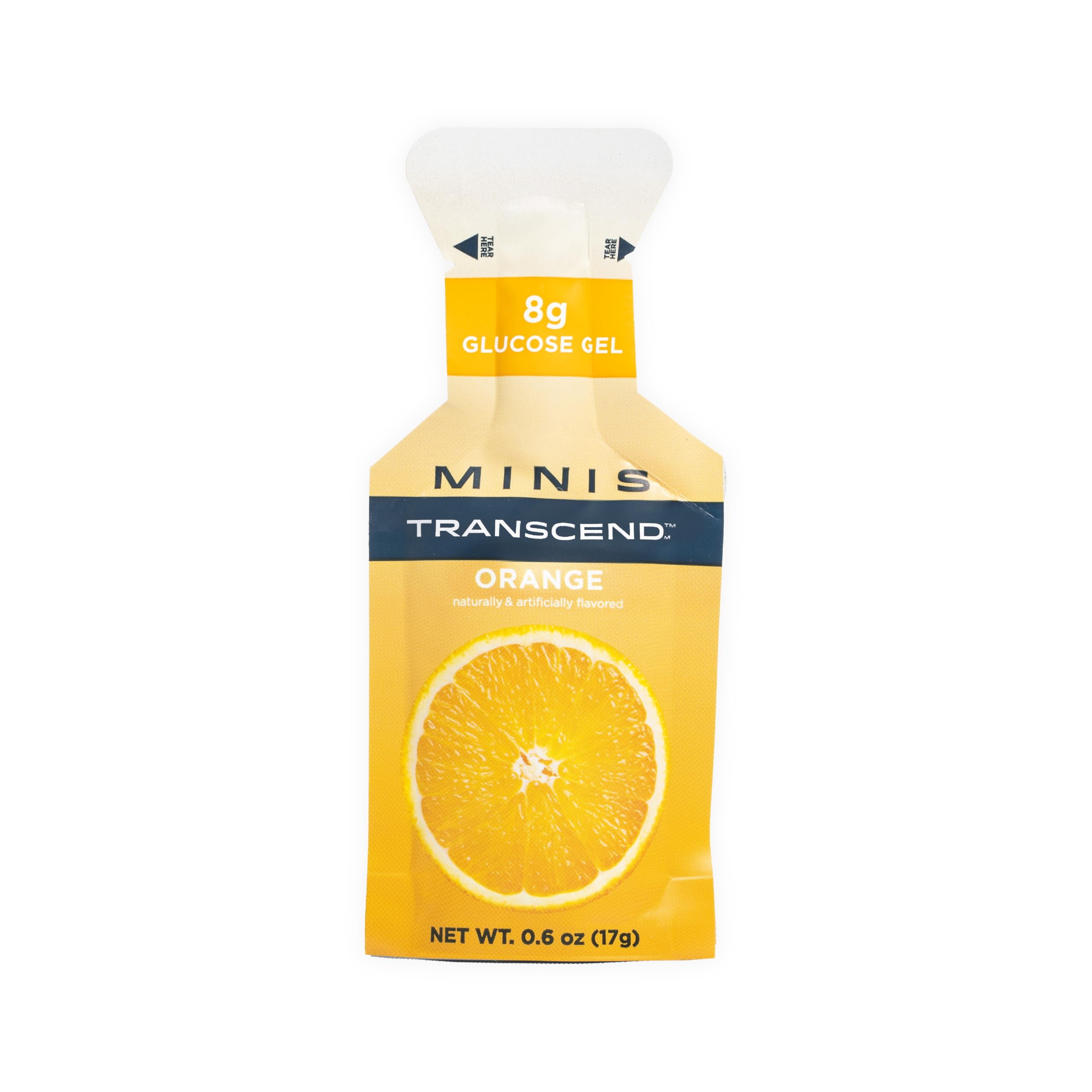 Transcend mini orange gel pack for on-the-go energy boost