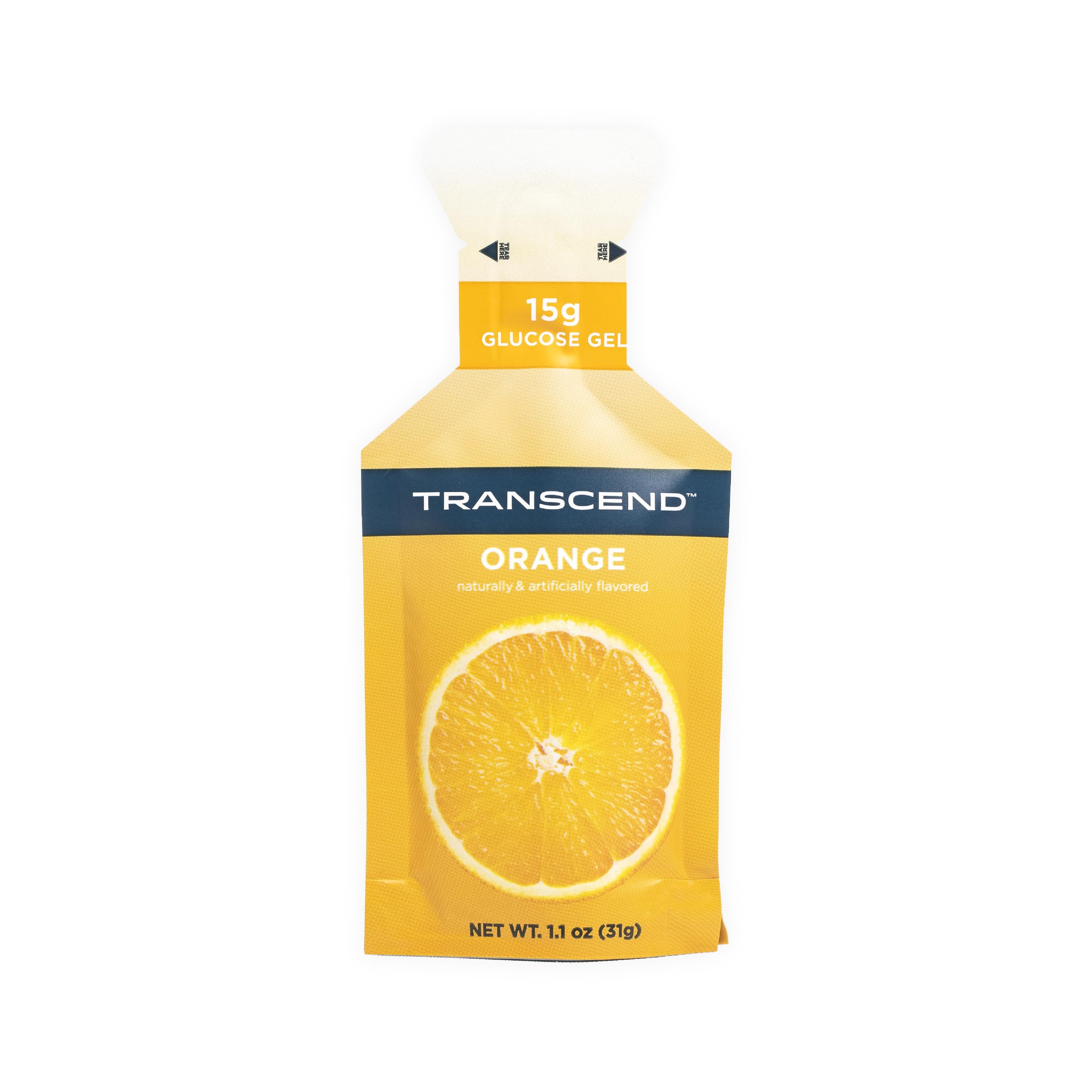 Transcend Orange Gel 10-pack on-the-go fuel for workouts.