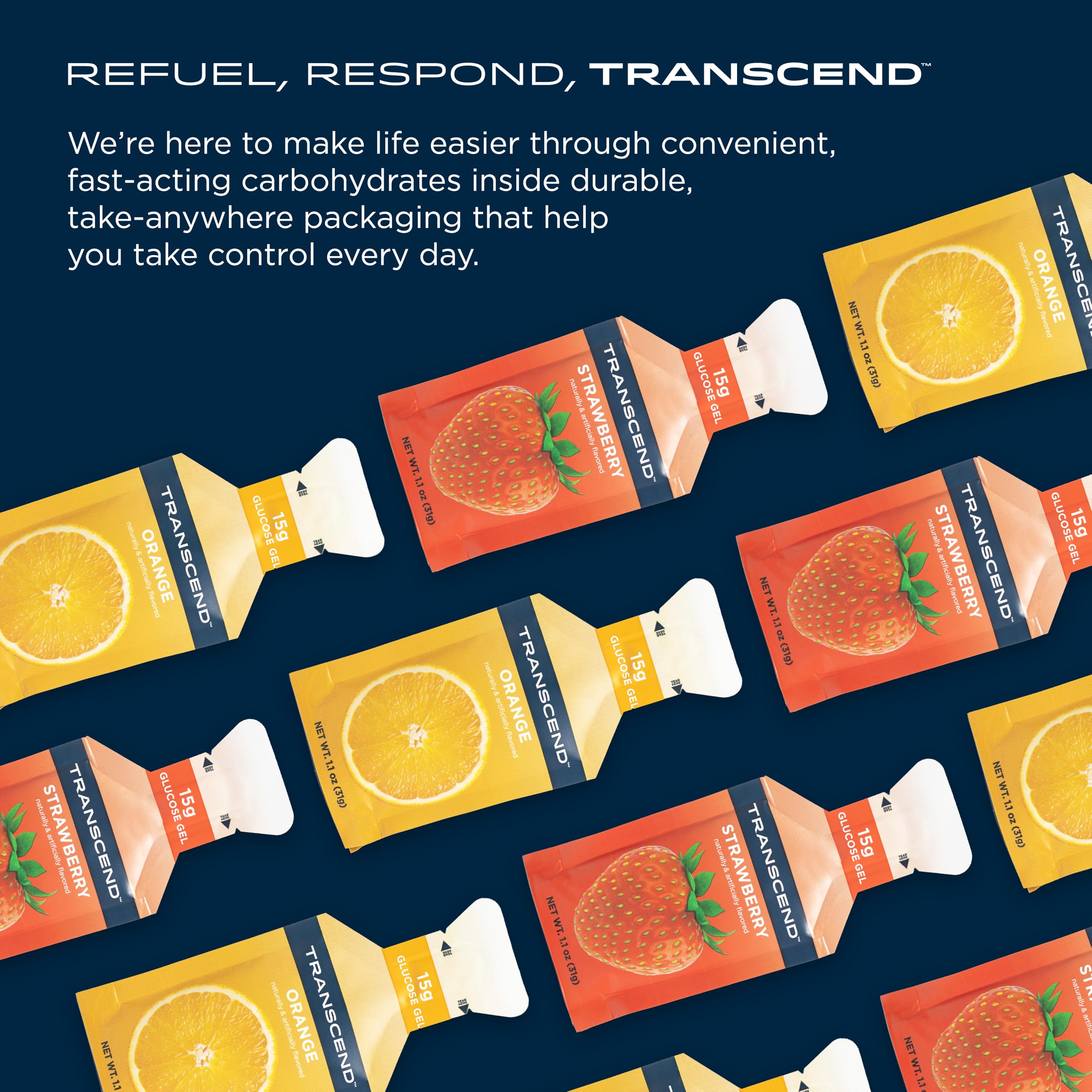 Transcend 24-pack box on shelf, appealing energy solution for training sessions.