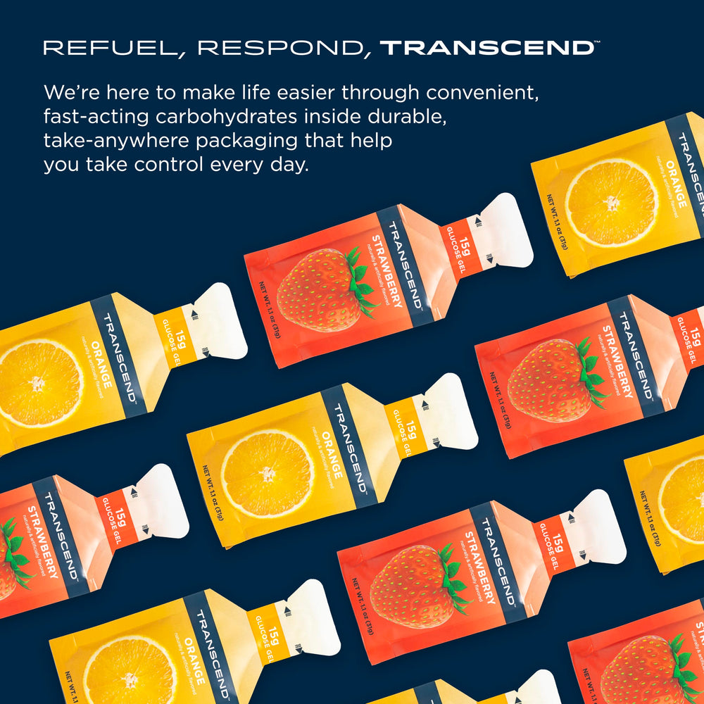Transcend 24-pack box on shelf, appealing energy solution for training sessions.