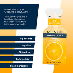 Open Transcend gel sachet with bright orange color and clear labeling