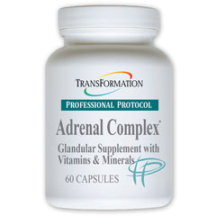 Transformation Adrenal Complex bottle front highlighting the herbal blend for daily vitality