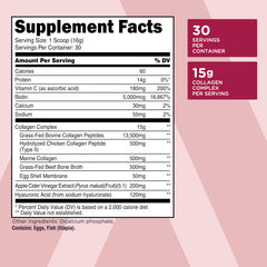 TransformHQ Beauty Collagen 30-serving container for a month of use.