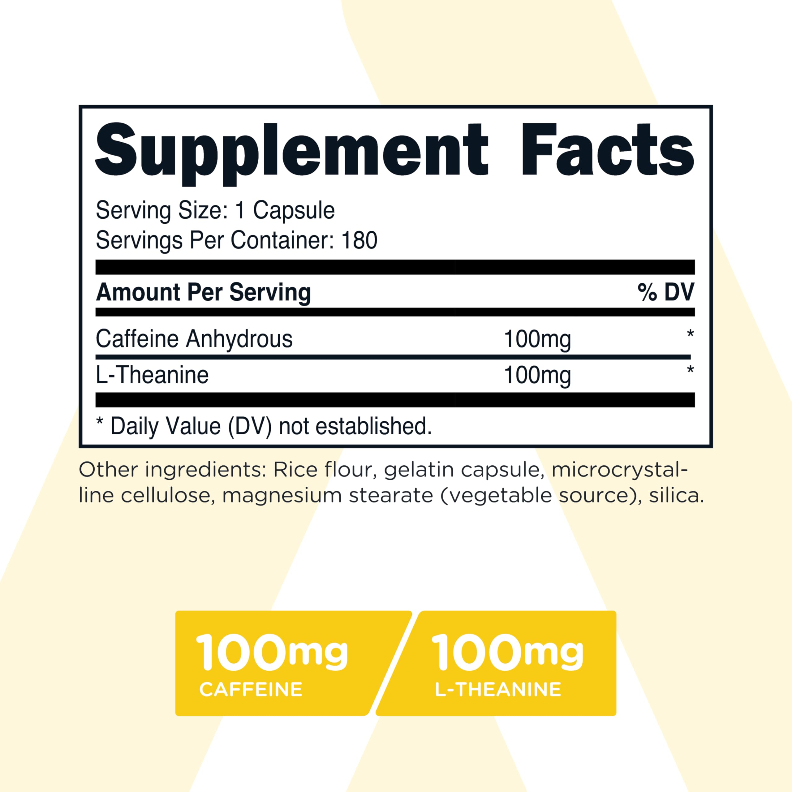 TransformHQ caffeine-L-Theanine capsules close-up showing capsule texture.