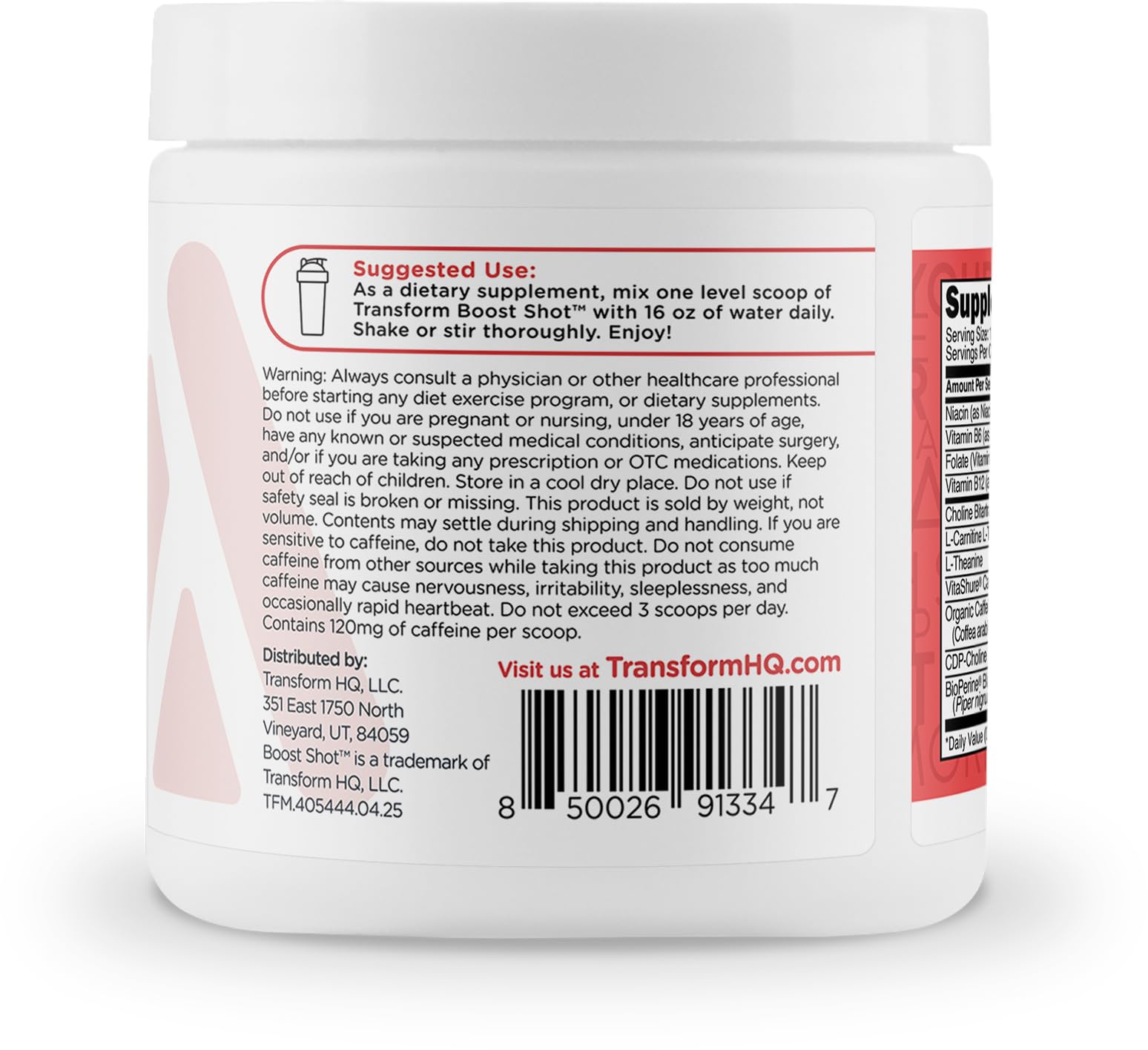 TransformHQ Fruit Punch pour glass; refreshing flavor for a quick pick-me-up.