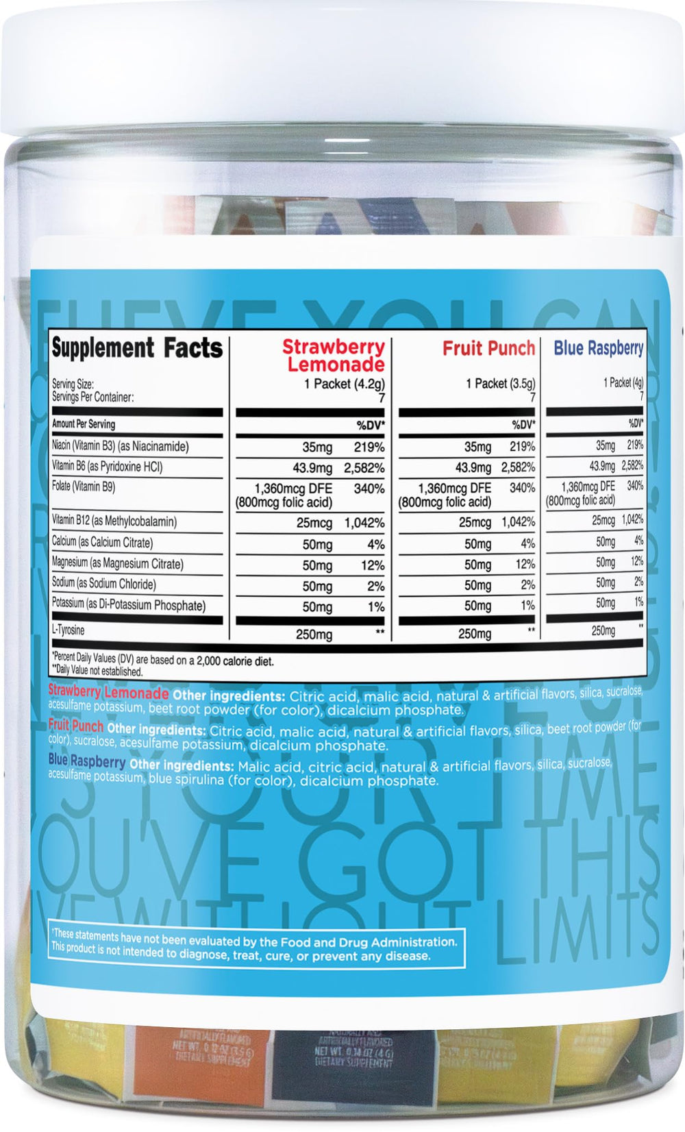 Glass with TransformHQ mix dissolving for quick, clean hydration