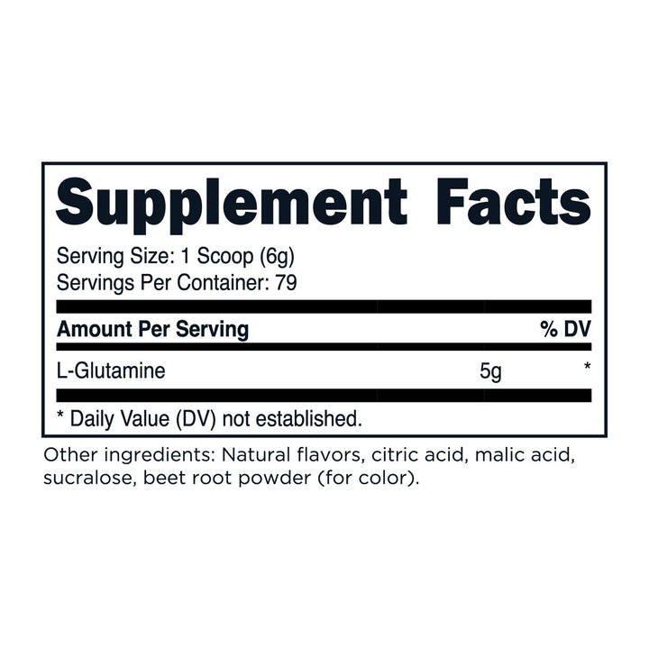 TransformHQ L-Glutamine Powder Strawberry Lemonade being poured into a glass for easy daily use