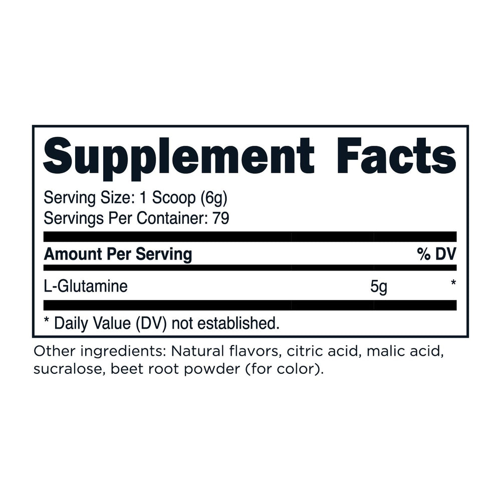 TransformHQ L-Glutamine Powder Strawberry Lemonade being poured into a glass for easy daily use