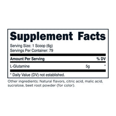 TransformHQ L-Glutamine Powder Strawberry Lemonade being poured into a glass for easy daily use